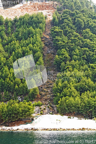 Image of Thassos white marble quarry