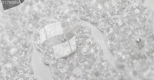 Image of Detail of wedding lace