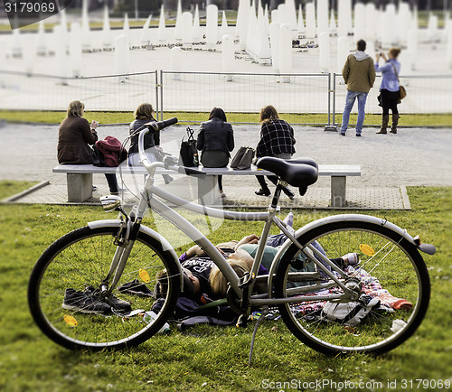 Image of People enjoying spring time