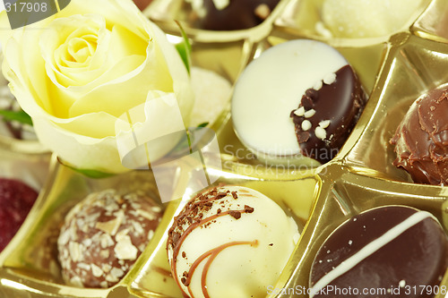 Image of Delicious chocolate pralines