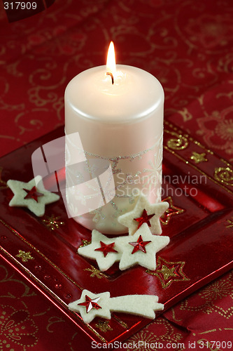 Image of Christmas candle