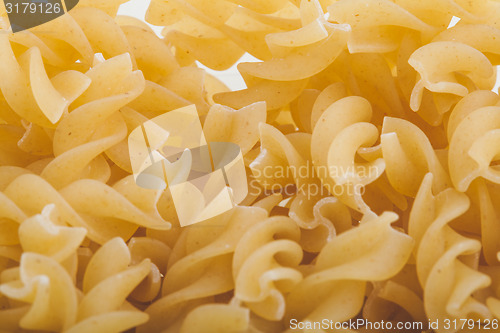 Image of Italian pasta close up