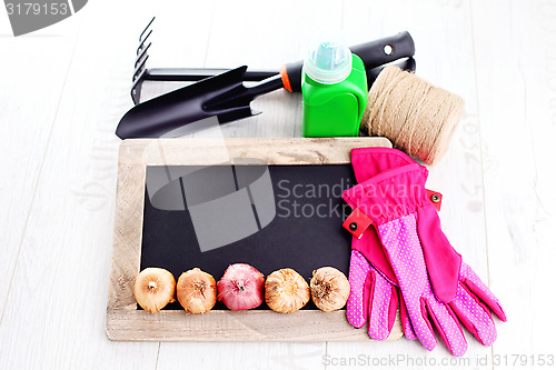 Image of gardening tools