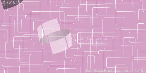 Image of Vector seamless background. White rectangles in a mess on purple