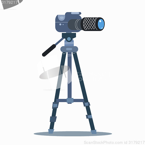 Image of camera tripod static professional photography