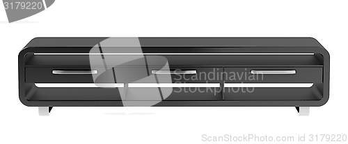 Image of Black tv stand