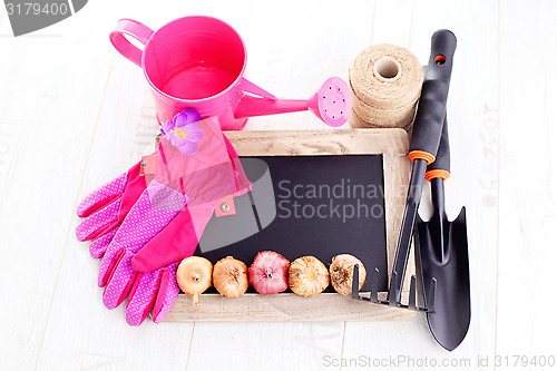 Image of gardening tools