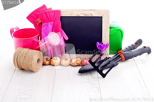 Image of gardening tools