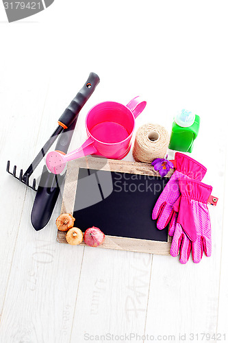 Image of gardening tools