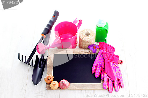 Image of gardening tools