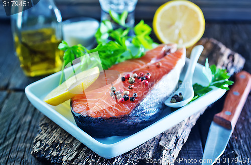 Image of raw salmon