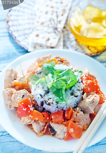 Image of rice with chicken