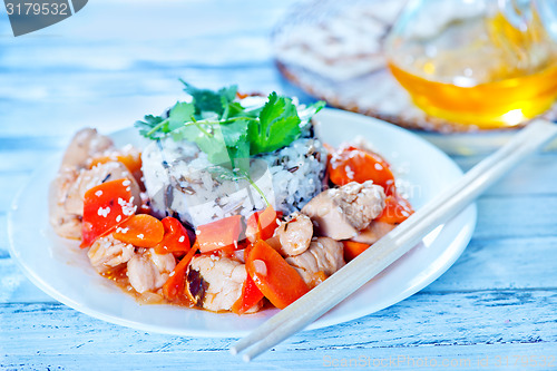 Image of rice with chicken