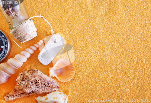 Image of shells and sand