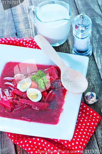 Image of beet soup