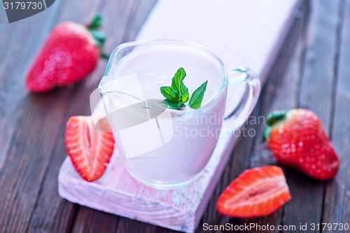 Image of strawberry yogurt