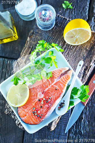 Image of raw salmon