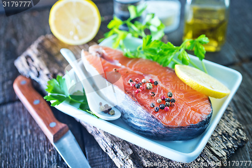 Image of raw salmon