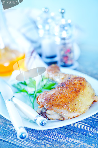 Image of fried chicken leg