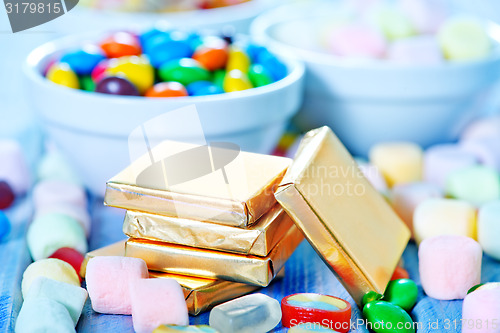 Image of color candy