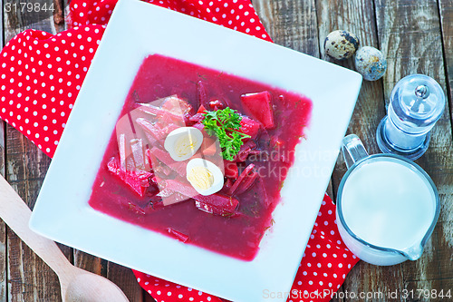 Image of beet soup