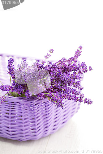 Image of basket of lavende