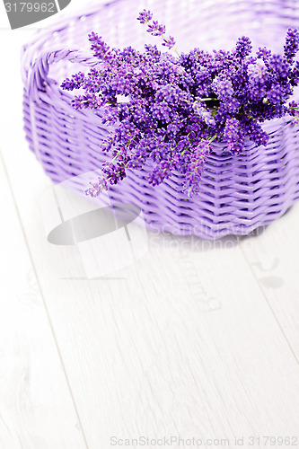 Image of basket of lavende