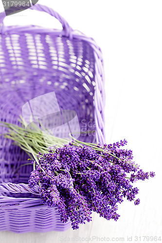 Image of basket of lavende