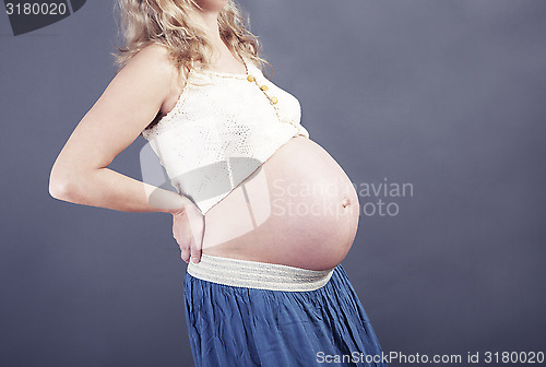Image of Woman with baby bump