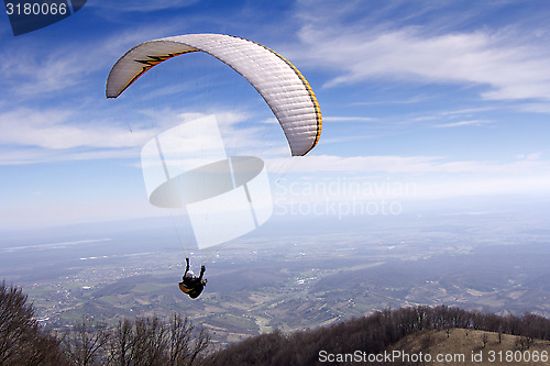 Image of Paraglider flying 