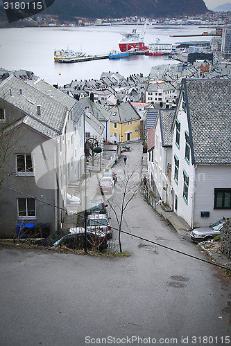 Image of Narrow Street in Ålesund