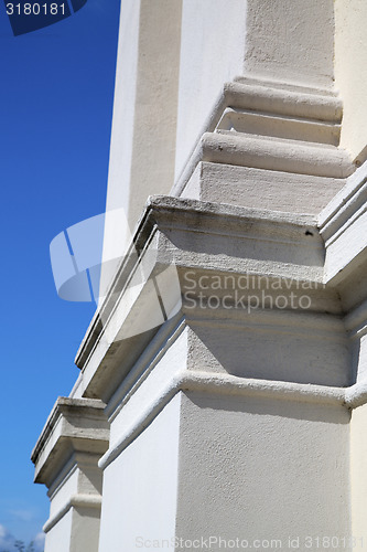 Image of sumirago lombardy   brike pattern  and sky sunny day 