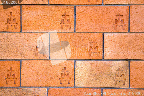 Image of milan  in italy old church     abstract  background stone
