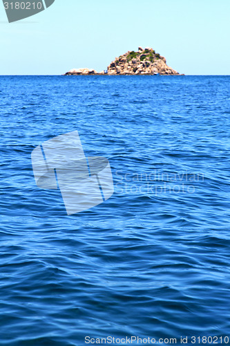 Image of  blue lagoon  stone  tao bay abstract of a  water  
