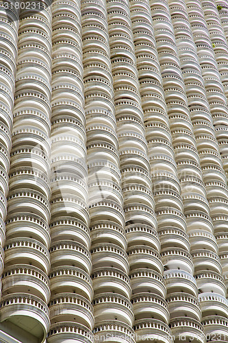 Image of reflex of some gray palace in  of the centre  bangkok thailand