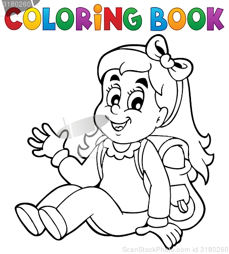 Image of Coloring book pupil theme 5