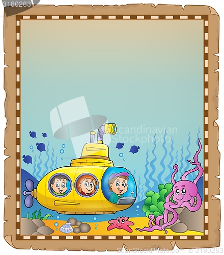 Image of Parchment with underwater theme 7