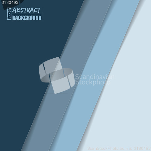 Image of Abstract brochure design with blue stripes