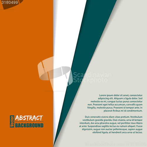Image of Striped brochure with place for text