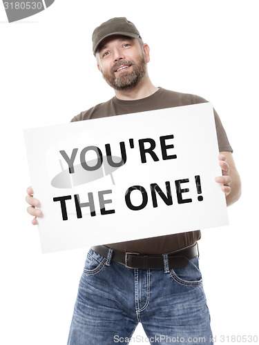 Image of bearded man white board