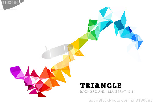 Image of Vector abstract triangle background