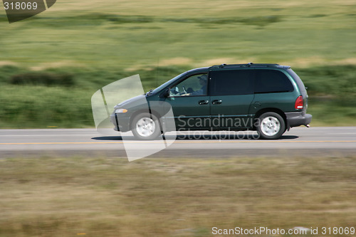 Image of Van car on the move