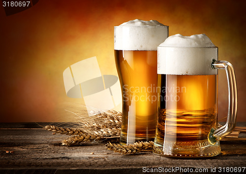 Image of Two mugs of beer