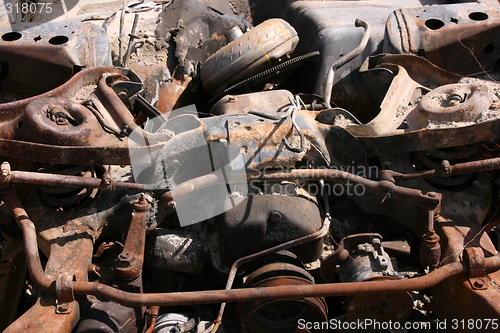 Image of Rusty car parts