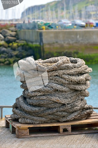 Image of Old hawser rope