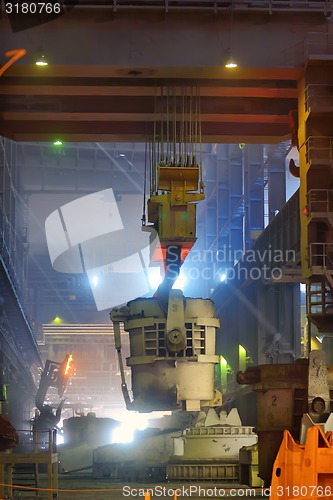 Image of Liquid iron in the ladle