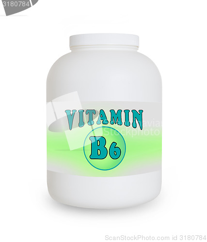 Image of Vitamin B6 container