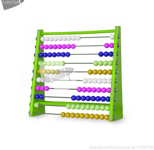 Image of Old abacus on white