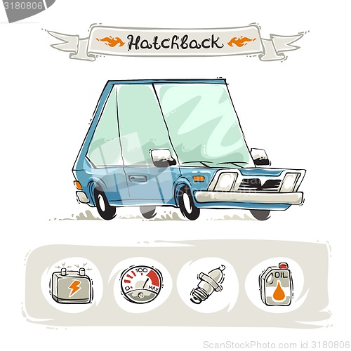 Image of Retro Small Hatchback Set
