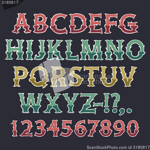 Image of Halloween Colorful Bone Font